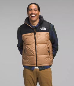 Almond Butter BP48291 Clothing The North Face 1996 Retro Nuptse Vest Men