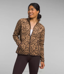 Almond Butter Graphic Dye Print BP48442 Clothing The North Face Alpine Polartec 100 Jacket Women