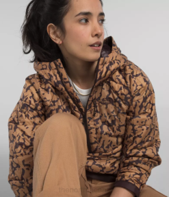 Almond Butter Graphic Dye Print BP48506 Clothing The North Face Circaloft -Zip Pullover Women