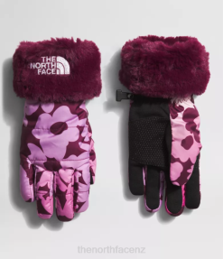 Boysenberry Gradient Floral Print BP48461 Accessory The North Face Mossbud Swirl Gloves Kids