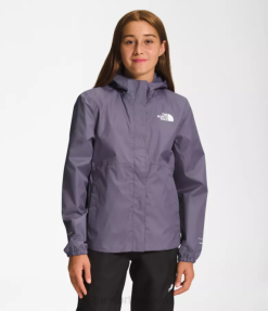 Lunar Slate BP48760 Clothing The North Face Antora Rain Jacket Kids