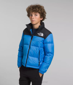 Super Sonic Blue BP48907 Clothing The North Face 1996 Retro Nuptse Jacket Kids