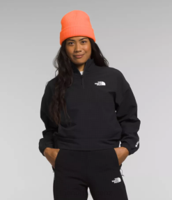 TNF Black BP48249 Clothing The North Face Tekware Grid 1/4 Zip Women