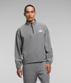 TNF Medium Grey Heather BP48416 Clothing The North Face Tekware Grid -Zip Men