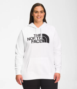 TNF White/TNF Black BP4857 Clothing The North Face Plus Half Dome Pullover Hoodie Women